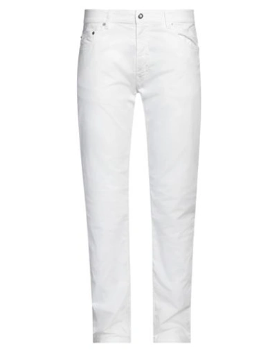 Shop Harmont & Blaine Man Pants White Size 42 Cotton, Elastane
