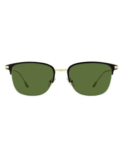 Shop Longines Rectangular Lg0022 Sunglasses Man Sunglasses Black Size 53 Metal