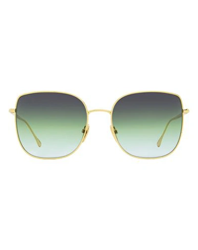 Shop Isabel Marant Zuko Im0014s Sunglasses Woman Sunglasses Green Size 58 Metal
