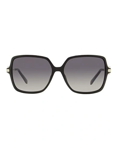 Shop Omega Square Om0033 Sunglasses Woman Sunglasses Black Size 59 Acetate, Metal