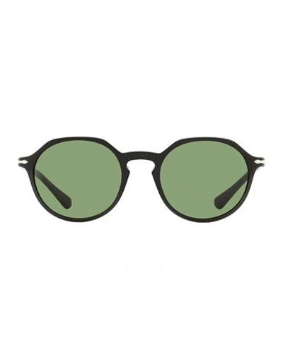 Shop Persol Oval Po3255s Sunglasses Sunglasses Black Size 51 Acetate