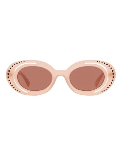 Shop Marni Oval Zion Canyon Sunglasses Woman Sunglasses Multicolored Size 51 Acetate In Fantasy