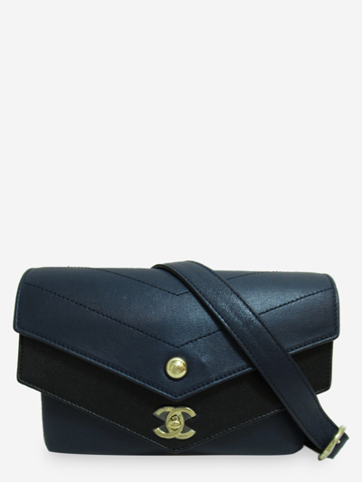 Pre-owned Chanel Belt Bag In Blue