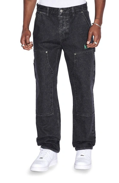 Shop Ksubi Readyset Carpenter Jeans In Black