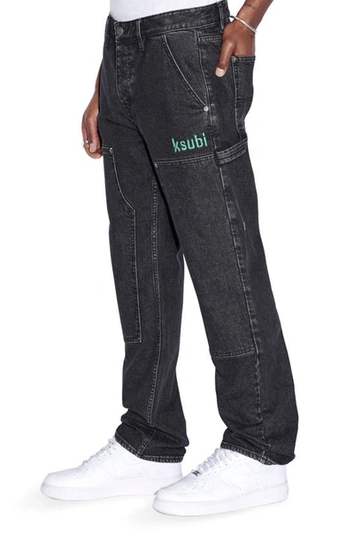 Shop Ksubi Readyset Carpenter Jeans In Black