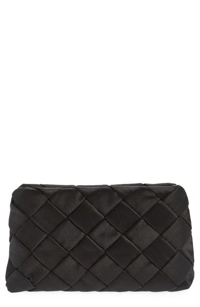 Shop Loeffler Randall Auzeen Silk Blend Crossbody Bag In Black