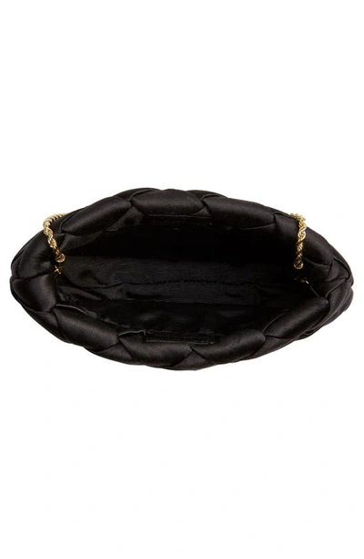 Shop Loeffler Randall Auzeen Silk Blend Crossbody Bag In Black