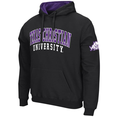 Shop Colosseum Black Tcu Horned Frogs Double Arch Pullover Hoodie