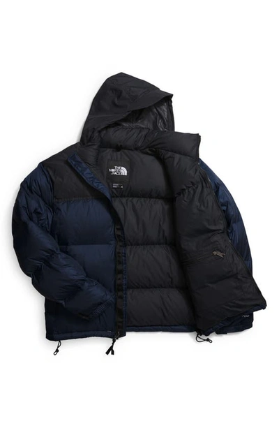 Shop The North Face 1996 Retro Nuptse 700 Fill Power Down Packable Jacket In Summit Navy/ Tnf Black