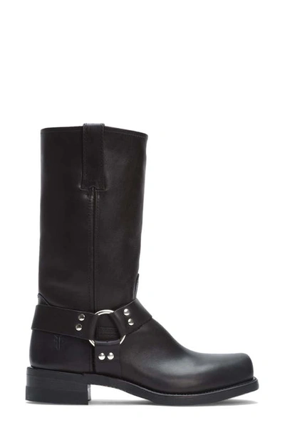 Frye Men's Conway Harness Leather Moto Boots In Black