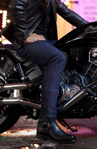 Frye Men's Conway Harness Leather Moto Boots In Black