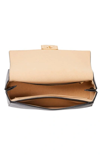 Shop Kate Spade New York Medium Katy Textured Leather Top Handle Bag In Black