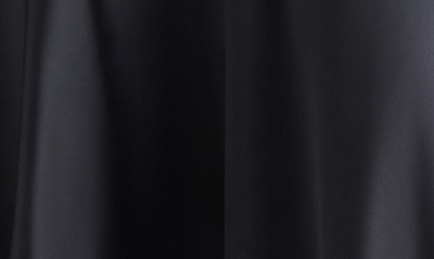 Shop Steve Madden Lucielle Handkerchief Hem Satin Slipdress In Black