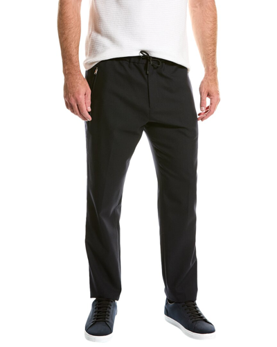 Shop Frame Drawstring Wool Trouser In Black