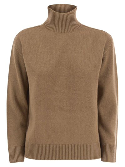 Shop 's Max Mara Turtleneck Knitted Jumper In Brown