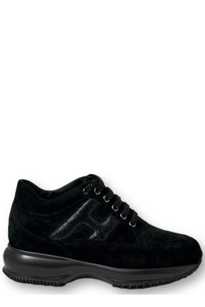 Shop Hogan Interactive Lace-up Sneakers In B999
