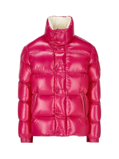 Shop Moncler Dervox Short Down Jacket In Red