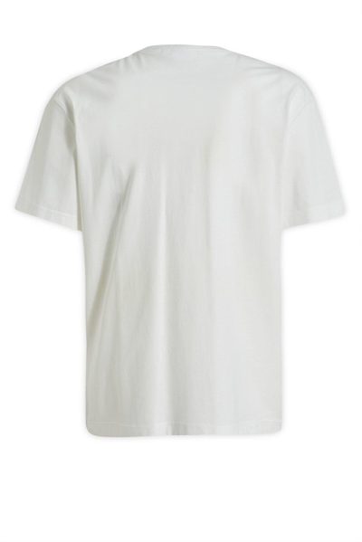 Shop Calvin Klein Logo Patch Crewneck T-shirt In Bright White