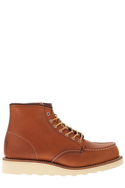 Shop Red Wing Shoes Classic Moc Ankle Boots In Gold