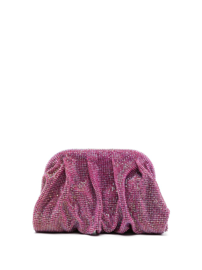 Shop Benedetta Bruzziches Venus La Petite Crystal-embellished Clutch Bag In Pink