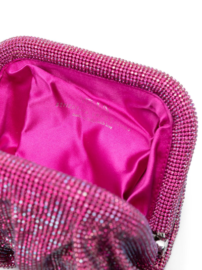 Shop Benedetta Bruzziches Venus La Petite Crystal-embellished Clutch Bag In Pink