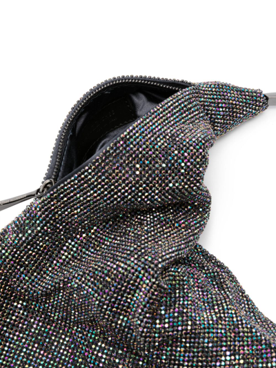 Shop Benedetta Bruzziches Ursolina Crystal-embellished Clutch Bag In Grey