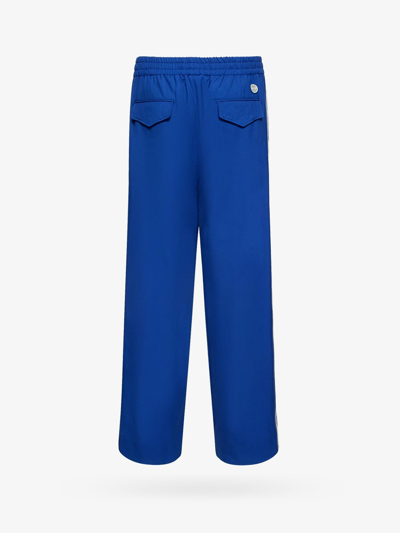 Shop Gucci Man Trouser Man Blue Pants
