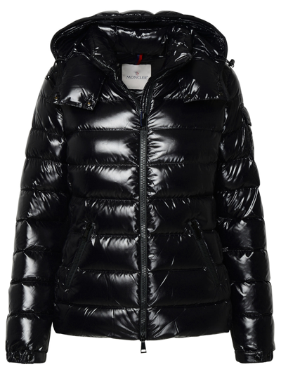 Shop Moncler Woman Bady Black Nylon Laqué Down Jacket