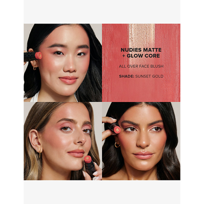 Shop Nudestix Sunset Gold Nudies Matte + Glow Core All-over-face Blush Colour 6g