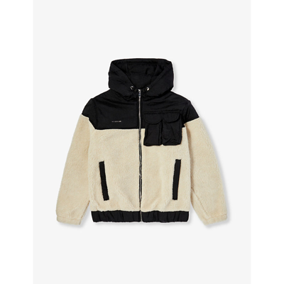 Shop Givenchy Boys Unique Kids Patch-pocket Teddy Faux-fur Woven Jacket 12-12+ Years