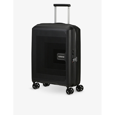 Shop American Tourister Black Aerostep Expandable Four-wheel Suitcase