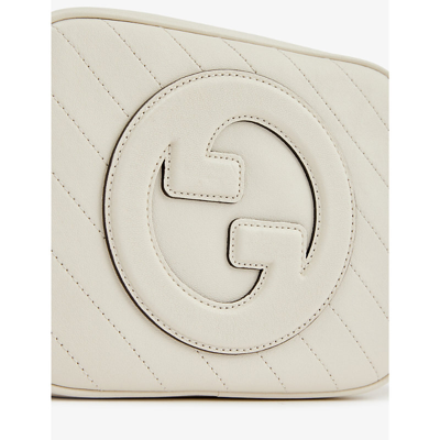 Shop Gucci Women's Mystic White Blondie Leather Cross-body Bag
