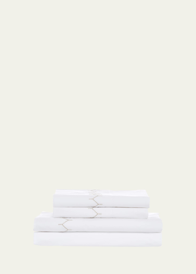 Shop John Robshaw Stitched 300 Thread Count Queen Sheet Set In Sand