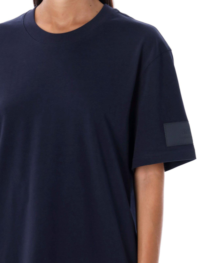 Shop Ami Alexandre Mattiussi Paris Short Sleeved Crewneck T-shirt In Navy