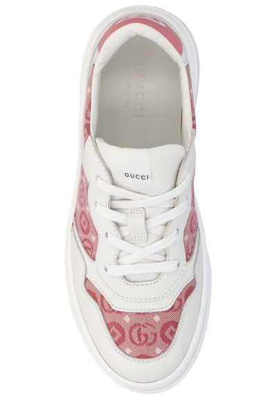 Shop Gucci Interlocking G Platform Sneakers In White