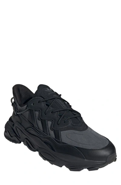 Shop Adidas Originals Ozweego Sneaker In Grey/ Black/ Black
