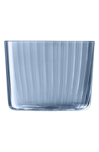 Lsa 4-piece Votive Candleholder Set In Blue