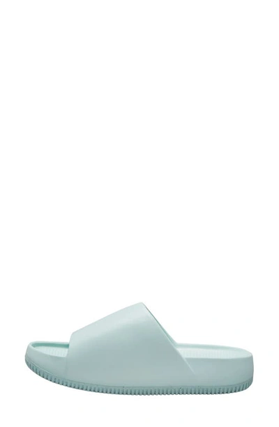 Shop Nike Calm Slide Sandal In Jade Ice/ Jade Ice