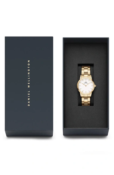 Shop Daniel Wellington Iconic Link Bracelet Watch, 40mm In Gold