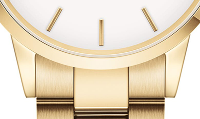 Shop Daniel Wellington Iconic Link Bracelet Watch, 40mm In Gold
