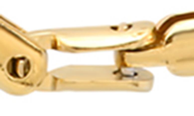Hmy Jewelry Stainless Steel Rounded Chain Link Necklace In Gold