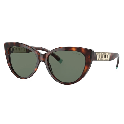 Shop Tiffany & Co Tf 4196 80023h 56mm Womens Cat-eye Sunglasses In Brown