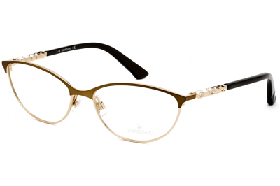 Shop Swarovski Sk5139 036 Oval Eyeglasses 55 Mm In Multi