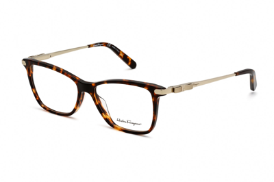 Shop Ferragamo Sf2872 272 Rectangular Eyeglasses 54 Mm In Multi