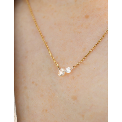 Shop The Alkemistry Womens Yellow Gold 18ct Yellow-gold And 0.20ct Diamond Chain Necklace