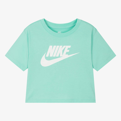Shop Nike Girls Pastel Green Swoosh T-shirt