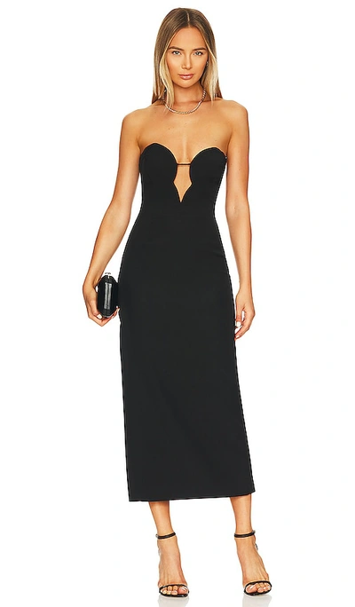 Shop Bardot Eleni Midi Dress In Black