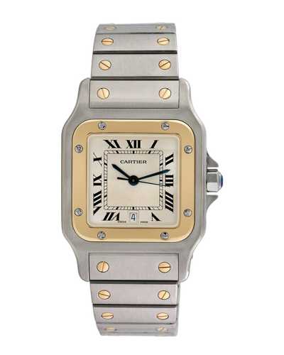 Shop Cartier Men's Santos Galbee Watch, Circa 1990s (authentic )