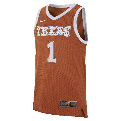Shop Nike Men's College Replica (texas) Basketball Jersey In Orange