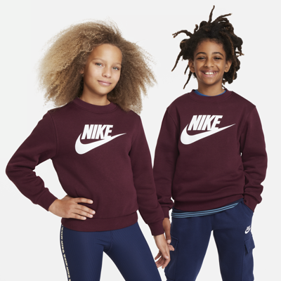 Shop Nike Sportswear Club Fleece Big Kids' Sweatshirt In Red